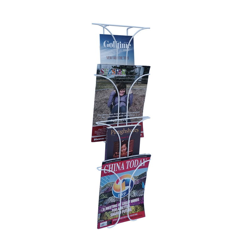 Support mural pour magazines de livres, informations de voyage, vinyle, largeur 8,3 po