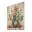 «Floral Artisanal Pottery Perfection I» - impression de poterie bohème sur bois-863357864
