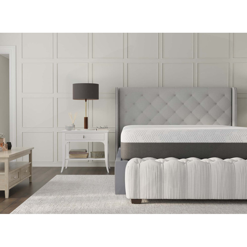 Matelas doux avec housse à fermeture à glissière rafraîchissante, Très grand californien