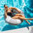 Big Joe Lux Ring Premium Pool Float, Cape Stripe, Durable UV Protected-110476097