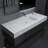 Chloe MEDUNJESS 47'' Wall Mount Bathroom Sink Solid Surface Bathroom Sink in White