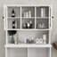 Armoire de buanderie avec deux compartiments - blanc et conception pratique pour la trieuse-263772247