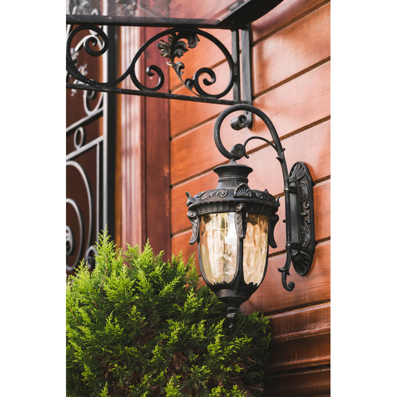 Greenville 52cm H Outdoor Wall Lantern, 52cm H x 19cm W x 26.5cm D, Old Bronze