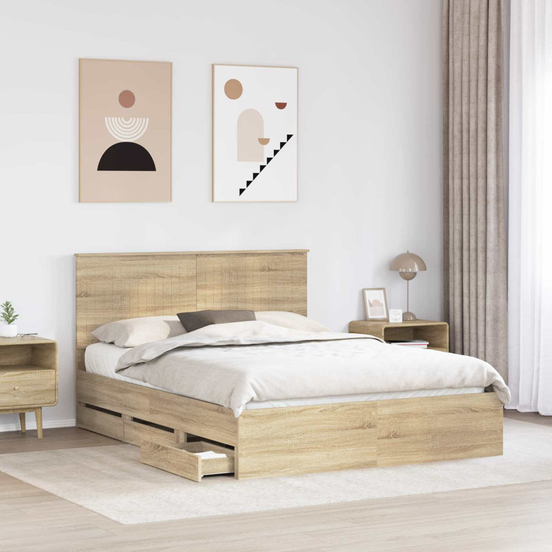Bed, Sonoma Oak, Kingsize (5')