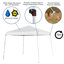 Ensemble de baldaquin, table pliante et 4 chaises pliantes 8 pi x 8 pi Lennon-70835441