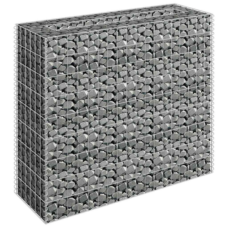 Jardinière surélevée Gabion, H 35,4 po x l 35,4 po x P 11,8 po