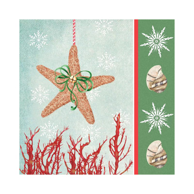 Christmas Coastal III by Jade Reynolds - Wrapped Canvas Print
