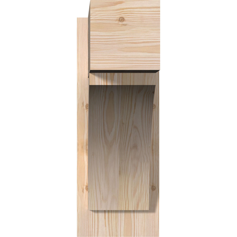 Bloc de bois rustique Thorton, Cèdre rouge de l'Ouest l 5 1/2 po (lisse), P 16 po x H 16 po