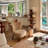 Upholstered Wingback Chair Single Sofa