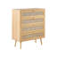 Jemnice Wicker 80cm W 4 - Drawer Chest of Drawers