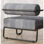 Fauteuil de salon en fer, gris-1067137549
