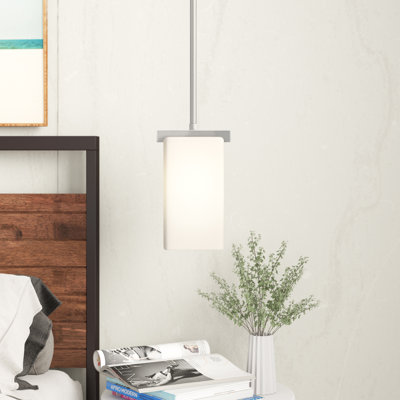 Luminaire suspendu cylindrique à 1 lumière Delvin