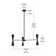 Aube 6 - Light Dimmable Modern Linear Chandelier