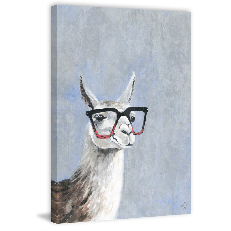 Sacha Smart Llama IV, reproduction sur toile tendue, H 60 po x l 40po x P 1,5 po