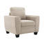 Fauteuil 1 pièce avec accoudoirs droits et noirs-1745121229