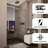 44"-48" W x 76" H Reversible Frameless Single Sliding Shower Door with 3/8"Clear Tempered Glass-99356155