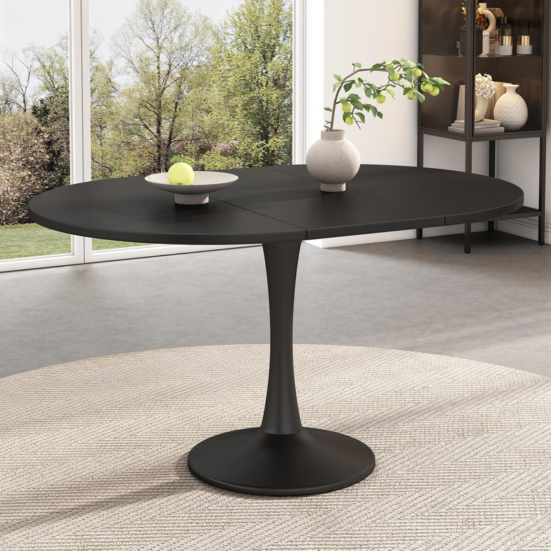 Extendable Dining Table, Black