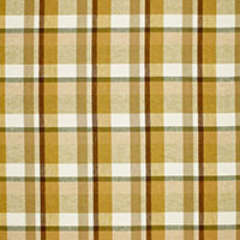 Augusta Linen Plaid Fabric, Sand Dune