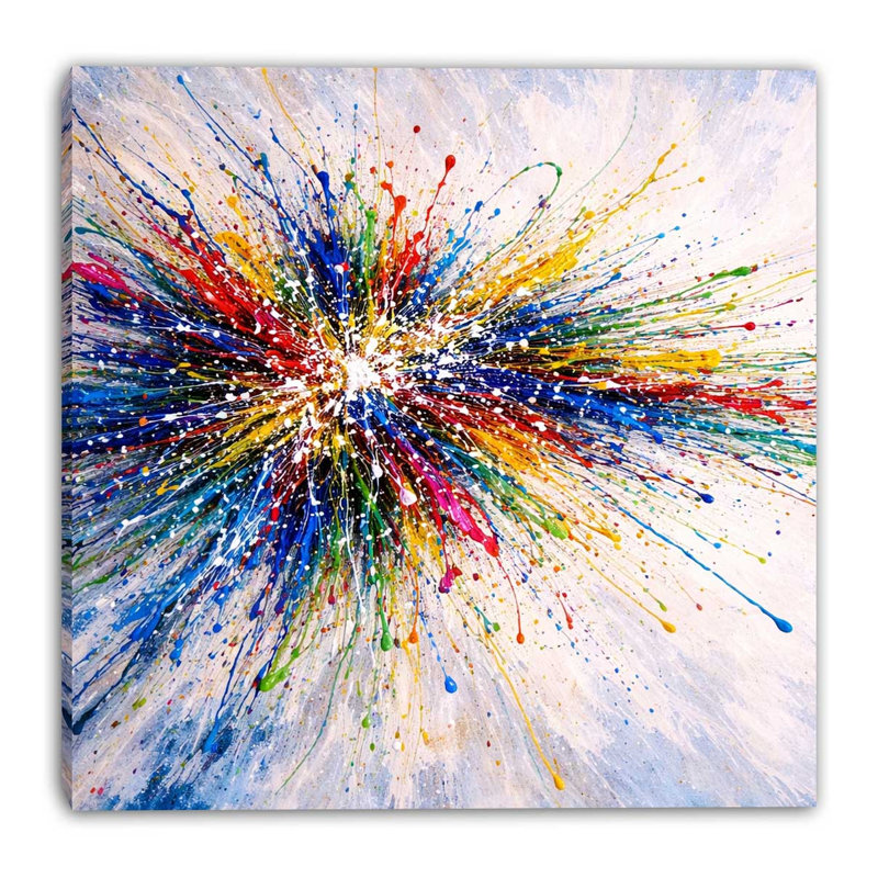 Art mural sur toile Vivid Orbit, L 20 po x H 20 po x P 1,5 po