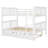Full Over Full Convertible Wooden Bunk Bed with Twin Trundle, Splits Into Two Full Platform Beds-1759053671