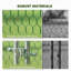 Grand poulailler en métal, poulailler extérieur 26 pi x 10 pi x 6,4 pi avec couvercle imperméable, porte d'alimentation, mangeoire suspendue et perchoir