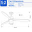 Ventilateur de plafond 51,96