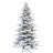 Fraser Hill Farm Unlit Snow Flocked Pine Valley Flocked Christmas Tree-1886142269