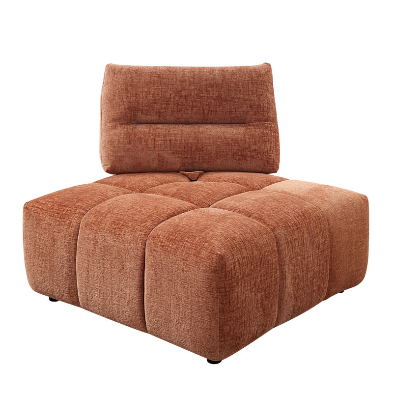 Cameron 6-piece Modular Sectional Sofa, Coral Red Linen