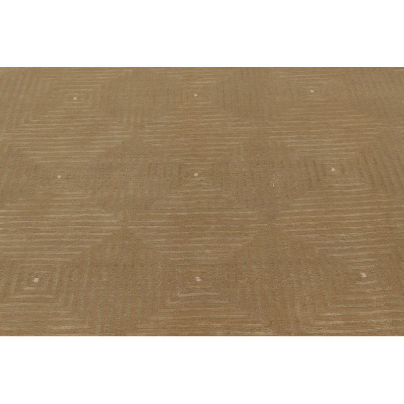 Handmade Silk and Wool Area Rug