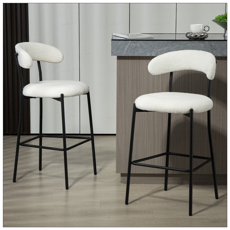 Tabouret de bar 26 po, Blanc