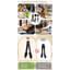 Ensemble de 36 gros ustensiles de service jetables en plastique 36 pièces, cuillères noires robustes, fourchettes, pinces, 8,5 pouces