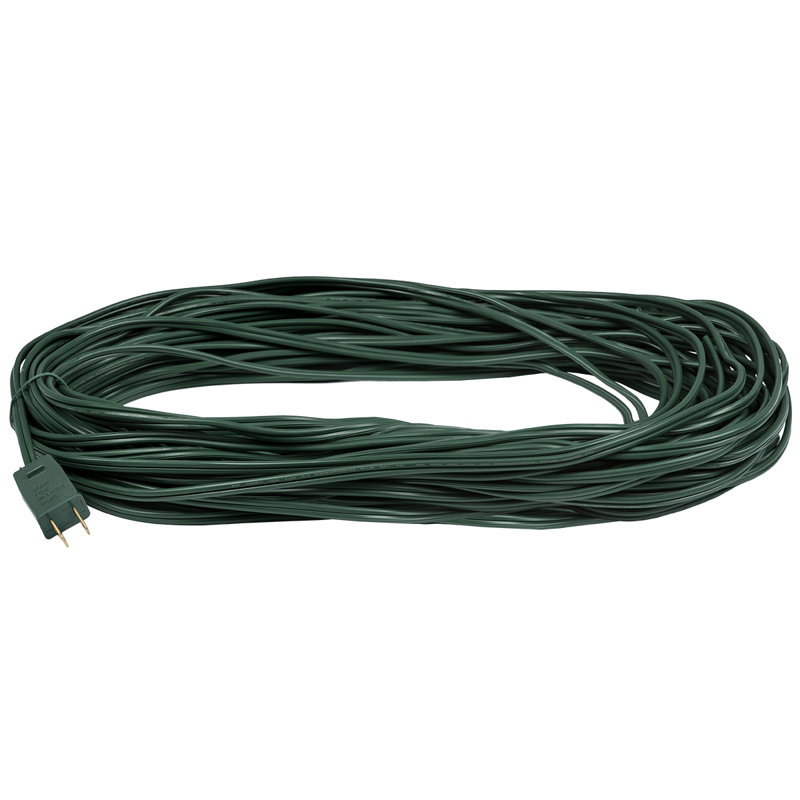 Bulk Wire with Fused Male Plug, Green, 8.1