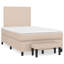 Lit sommier tapissier Vidaxl blanc et cappuccino-691176504