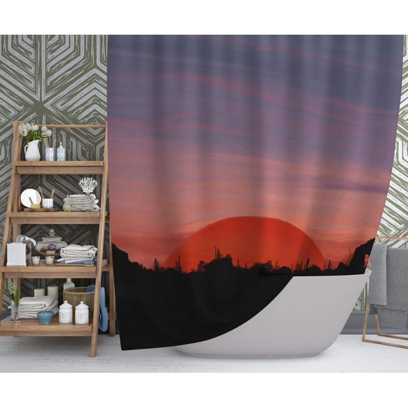 Rideau de douche Desert Sunset, H 70 po x l 70 po