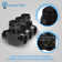 Black Insulated Multi-Cable Connector, 3/0-6 Wire Range, Dual Side Entry - 3 Port