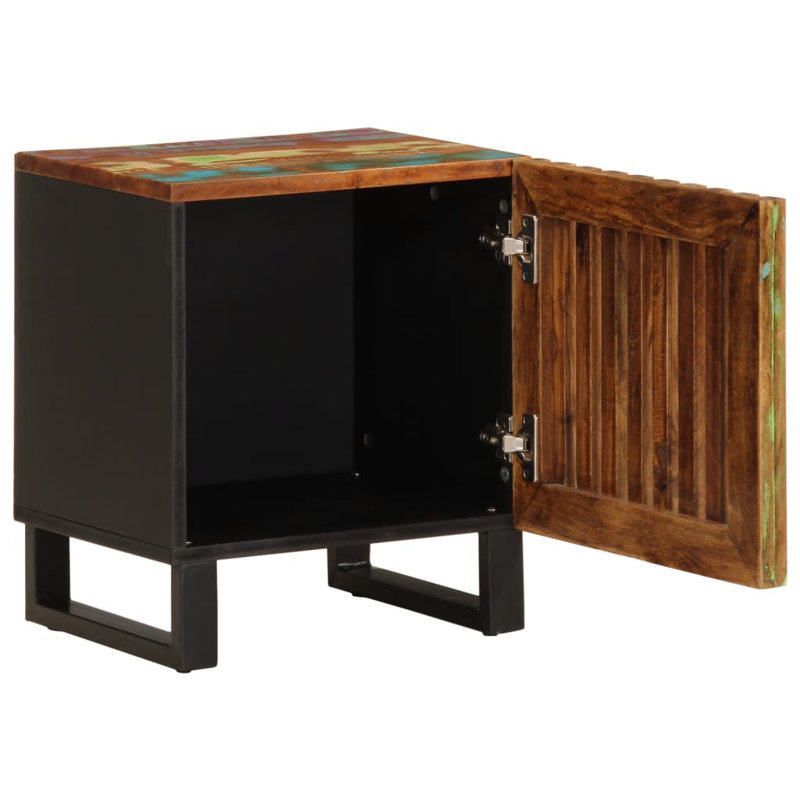 Vidaxl Bedside Cabinet 40X34x46 Cm, Brown/Black, Set of 2