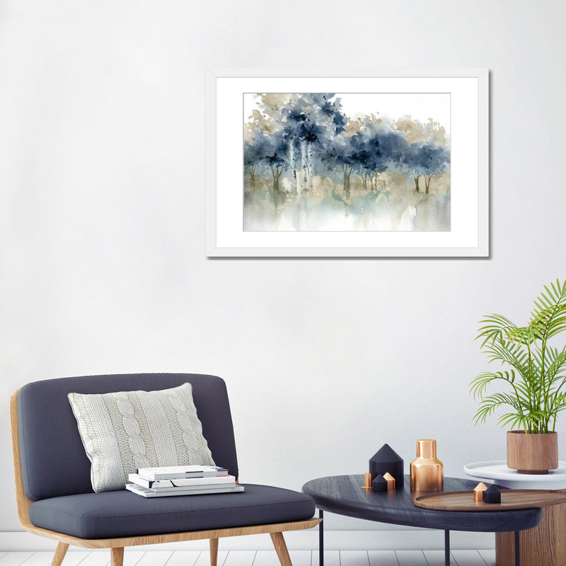« Water » par Carol Robinson - impression sur toile tendue, H 24 po x l 32 po, Framed Print, Blanc