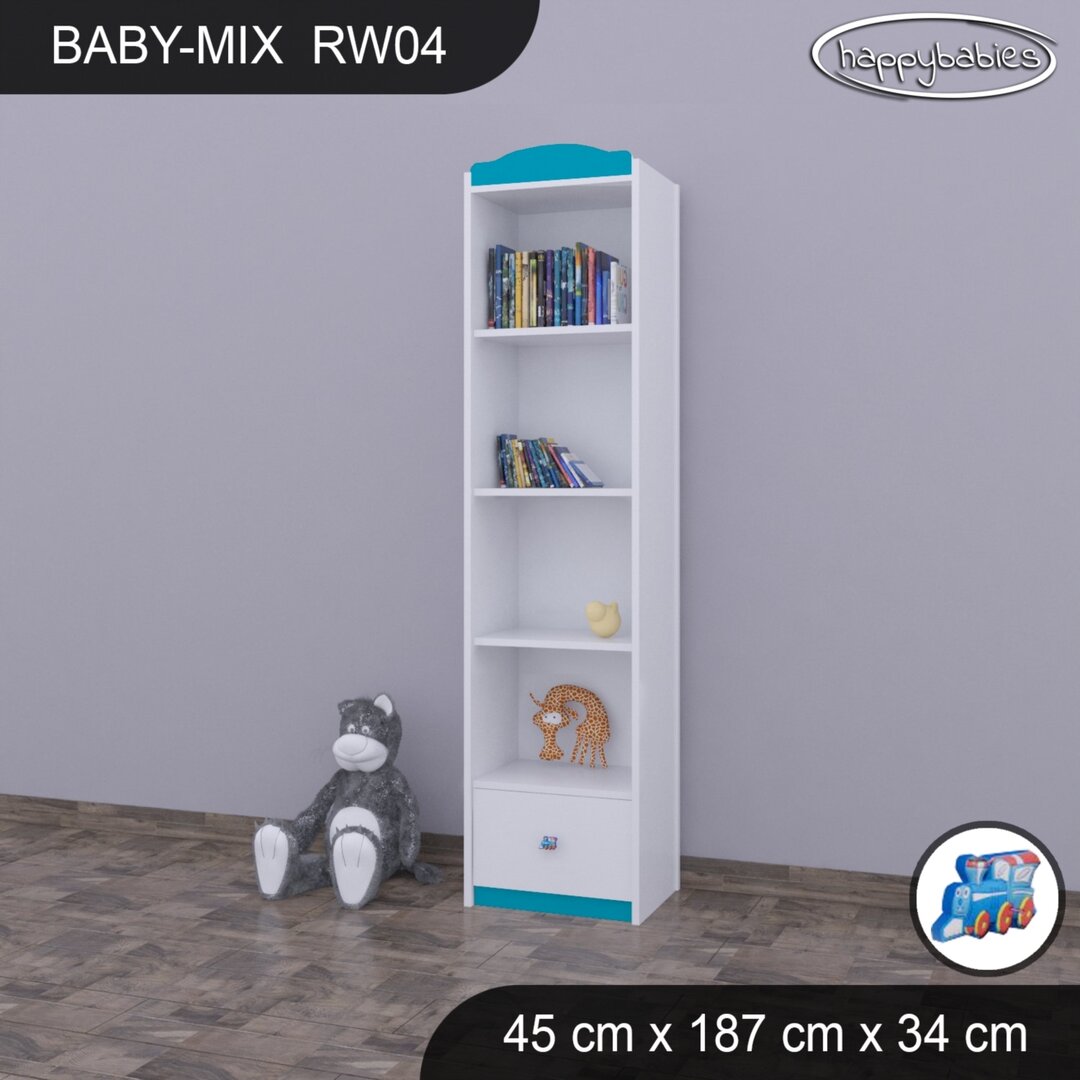 187 cm Bücherregal Baby Mix