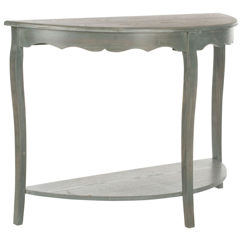 Console en bois de pin Christina, Gris cendré