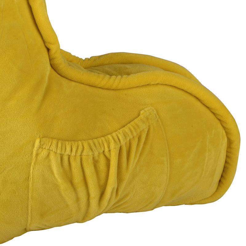Supersoft Bedrest Pillow Cover & Insert, Lemon Curry