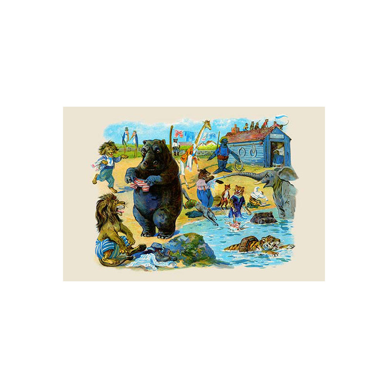L’hippopotame-impression d’art graphique, 20 po x 30 p