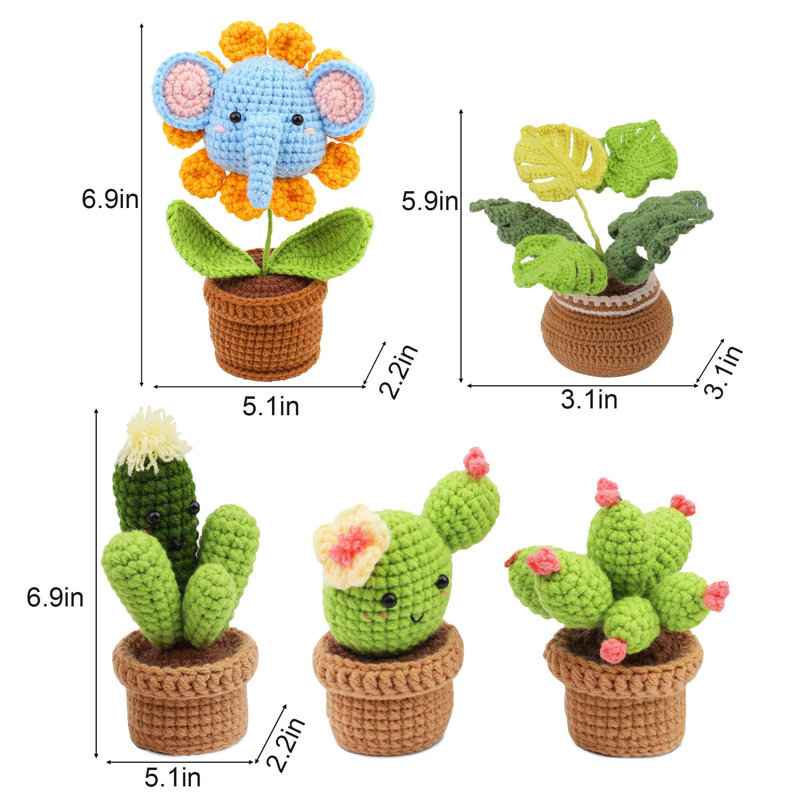 Trousse de crochet pour débutants, trousse de démarrage pour adultes avec des didacticiels vidéo étape par étape
