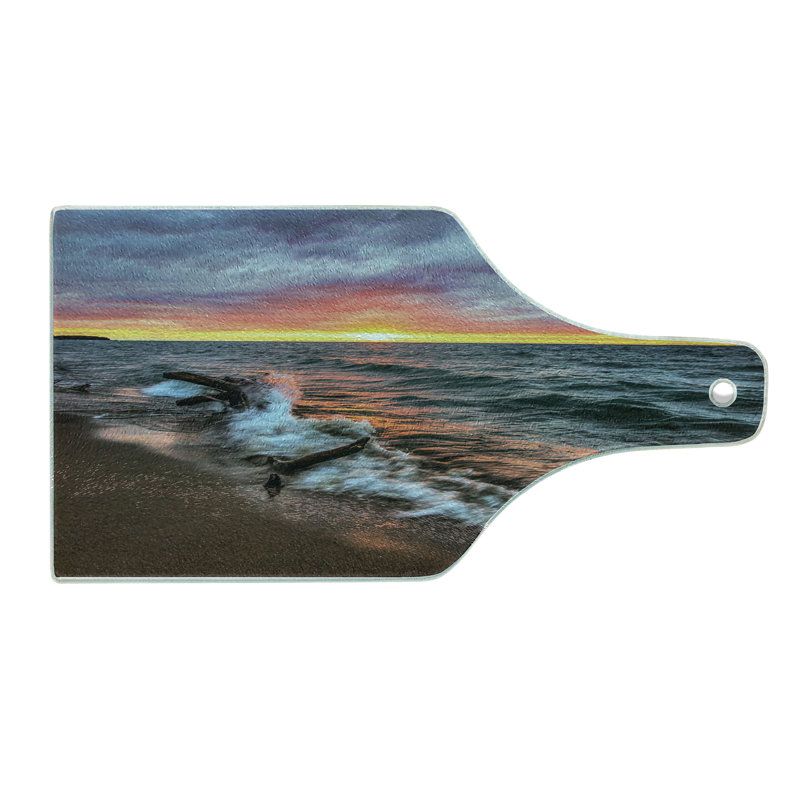 Planche à découper en verre trempé Ambesonne