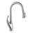Topcraft Single-Handle Single-Hole Pull-Down Kitchen Faucet-49655655