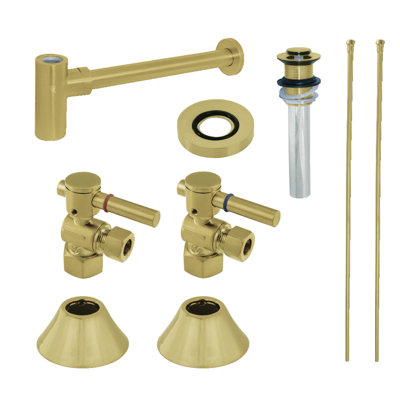 Kingston Brass Trimscape Contemporary Plumbing Sink Trim Kit with Bottle Trap and Drain
