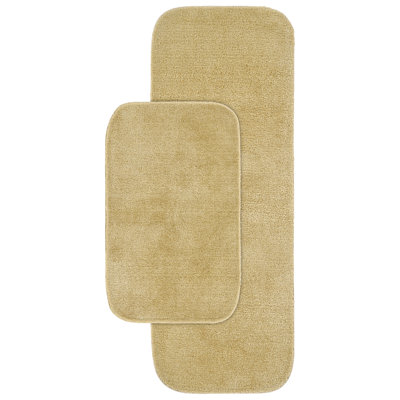 Ensemble de tapis de bain en nylon 2 pièces avec envers antidérapant Mccluney