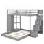 Twin Over Full Bunk Bed With Shelves, Drawers-1280272988
