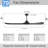 3-Blade Indoor Smart Ceiling Fan with Light and Remote/APP Control,3 LED Colors,6 Speed Quite DC Motor,Timer-1529252-1529241