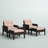 Choudhury Wicker 4 - Person Patio Conversation Sets with Cushions-855622246