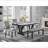 Panda Marble Black and White Dining Table
